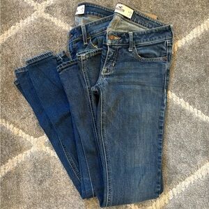 Lot of two pairs of Hollister bootcut jeans 24 x 31